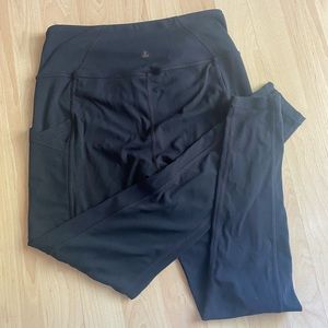 PRANA black leggings with pockets size M